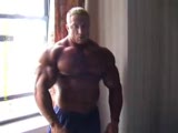 Markus Ruhl posing in hotel room