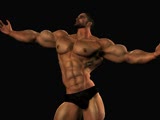 Darin flexing (poser art animation)
