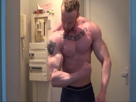 Tall blond muscles