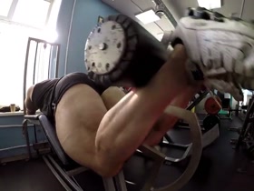 Alexey Lesukov Trains Hamstrings in Almaz Gym 2018